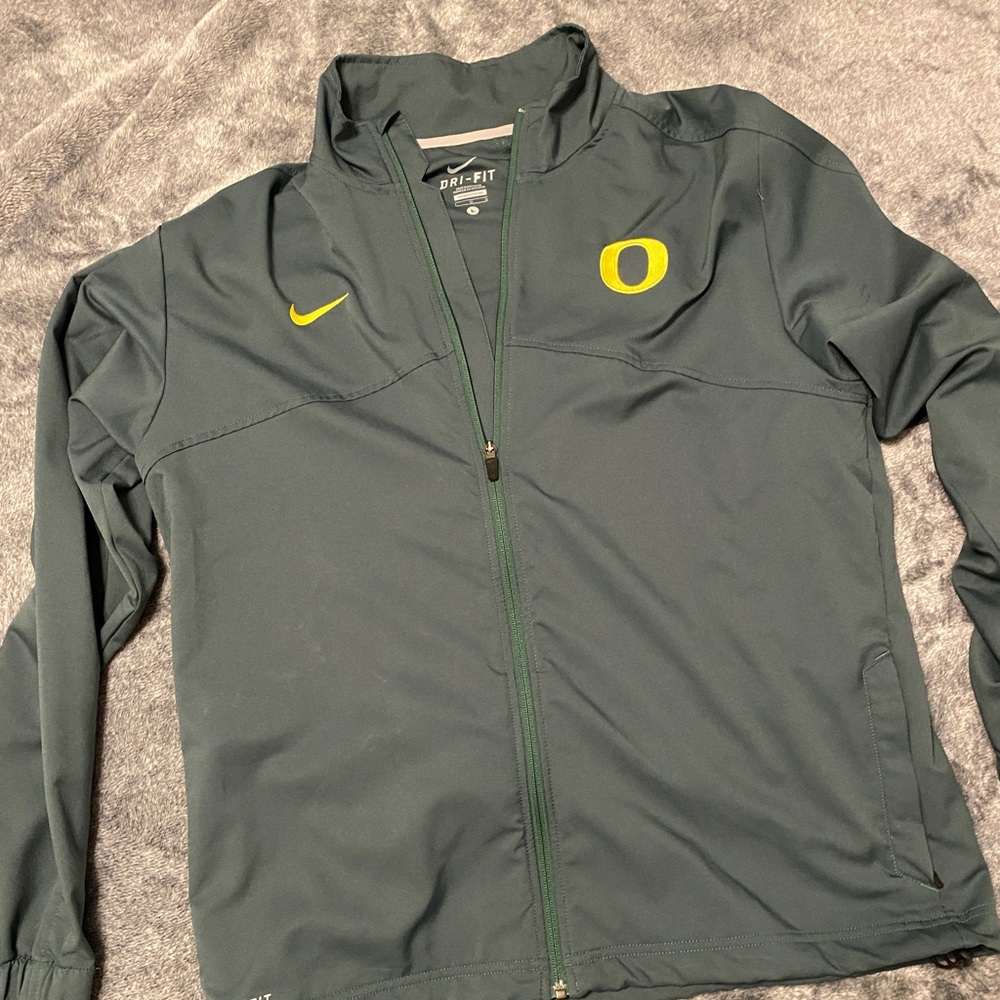 Nike Oregon Ducks Track Jacket size L Dri-fit